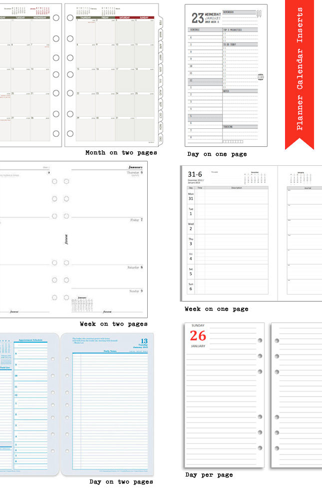 A Beginner's Dive into Ring-Bound Planners: Part 2 - Planner Sizes - The  Well-Appointed Desk